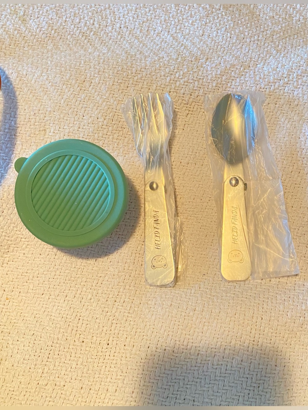 NWOT Lunchbox Insulated with Top Straps, Stainless Steel Utensils - Picture 4 of 13